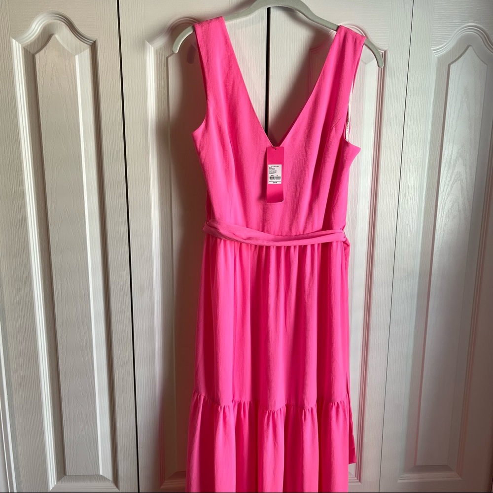 NEW with TAGS Lilly Pulitzer Dress Long Maureen Maxi Pink Size 12